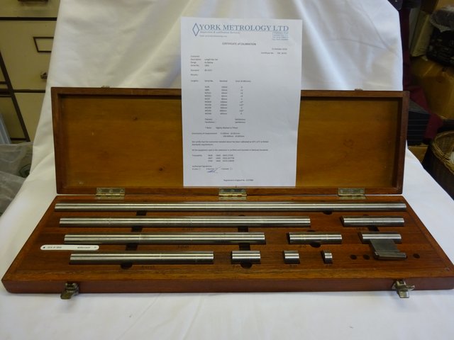 Set of Metric End Measuring Bars 1st Machinery