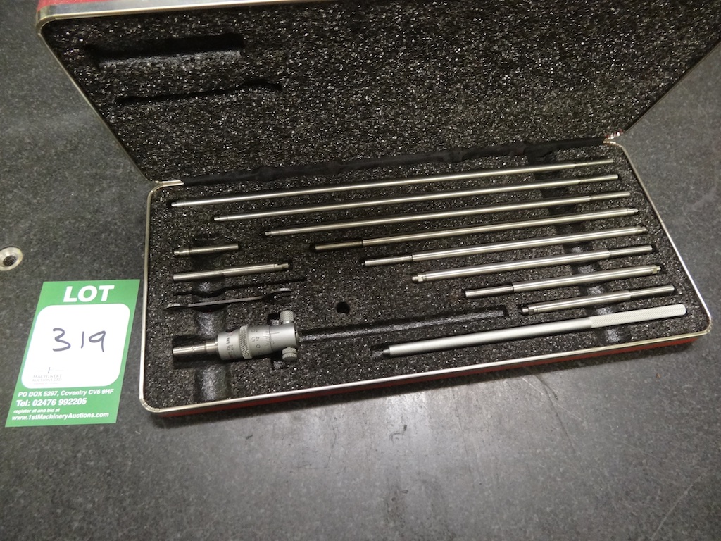 Starrett 0-250mm Depth Micrometer Set - 1st Machinery