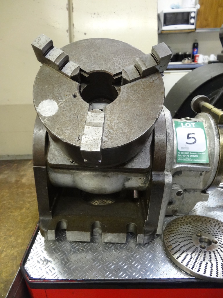 Horizontal Mill w/ Dividing Head & 3 Jaw Chuck Kearney & Trecker Model H  Milling